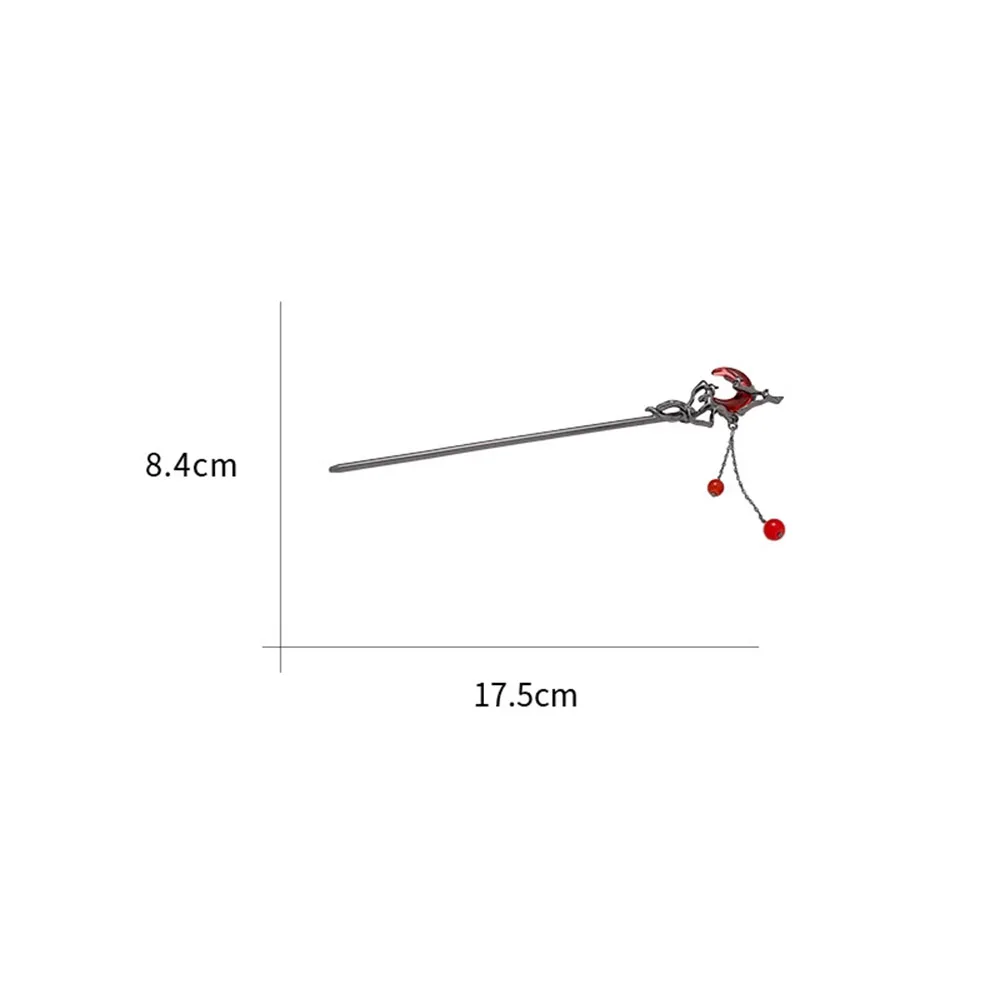 جديد النمط الصيني القمر شرابة الشعر عصا للنساء خمر Hanfu عود الشعر العصي إكسسوارات الشعر