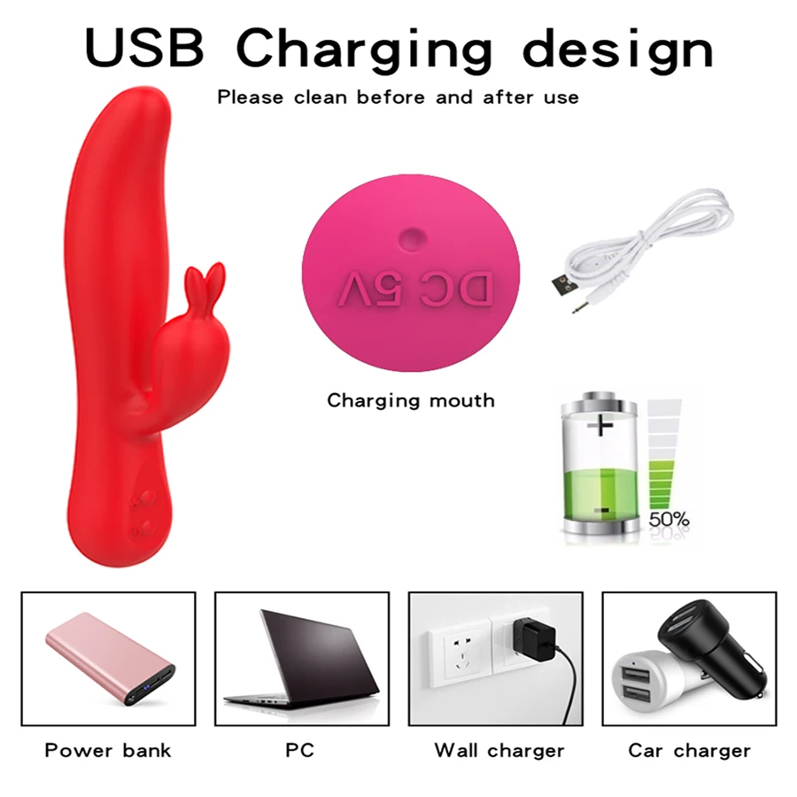 أرنب التدفئة التنصت G-بقعة الربت هزاز للنساء البظر البظر محفز قضبان اصطناعية قوية الجنس لعب الإناث للبالغين 18