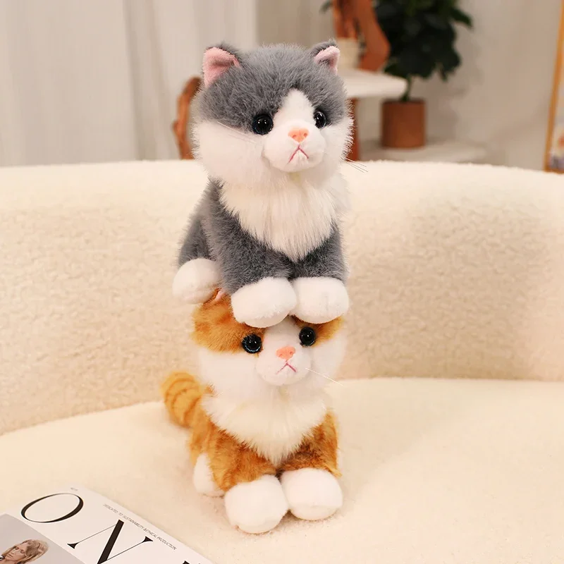 Simulation Katze Puppe Sanfte Und Bequeme Lifelke Puppe Stofftier Katze Hause Ornament Urlaub Überraschung Geschenk – Detail 6