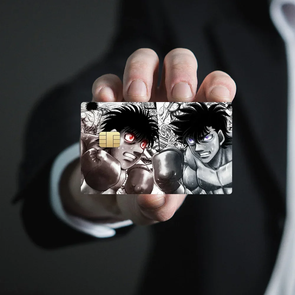 Hajime No Ippo Anime Poker Sticker Film Tape Skin For Credit Card Debit Card Cartoon Waterproof Stickers Small Chip
