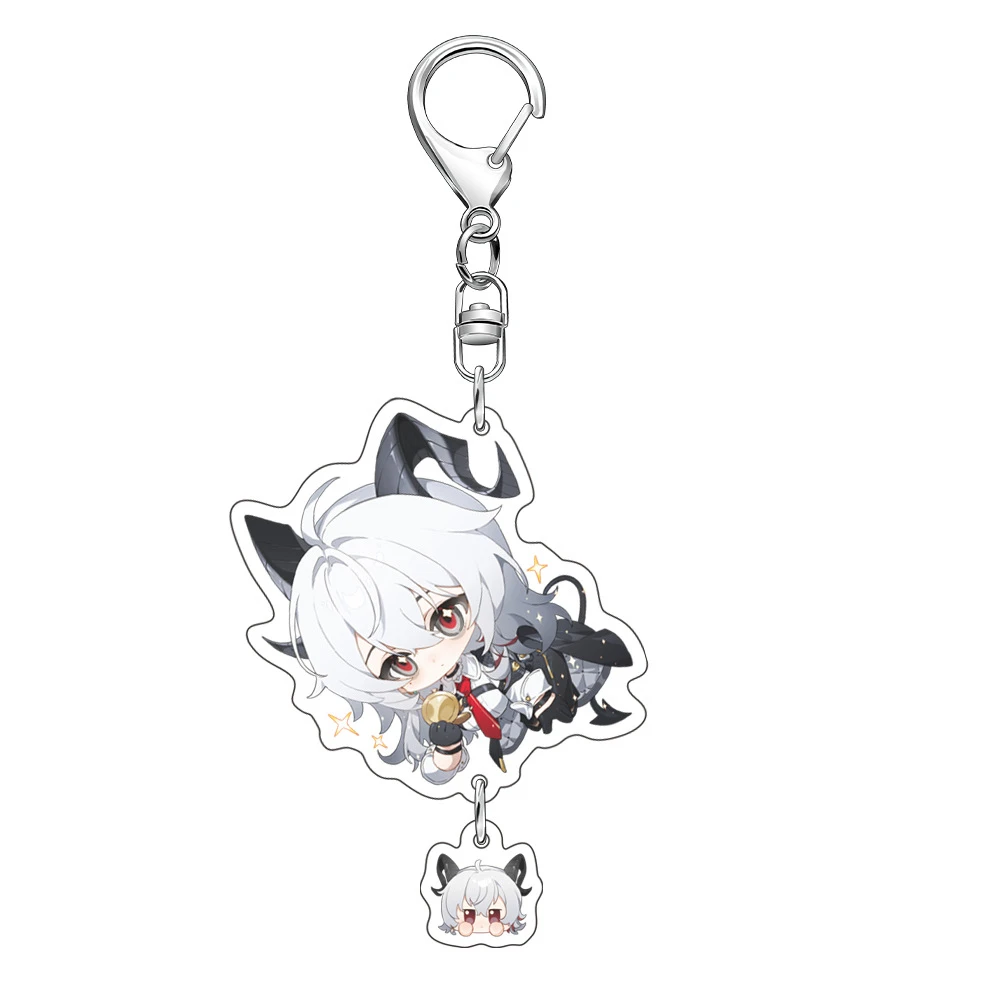 Game Wuthering Waves ROCCIA Cartethyia Cantarella Phrolova Acrylic Keychain Accessories Cosplay Pendant Prop Badge Gift
