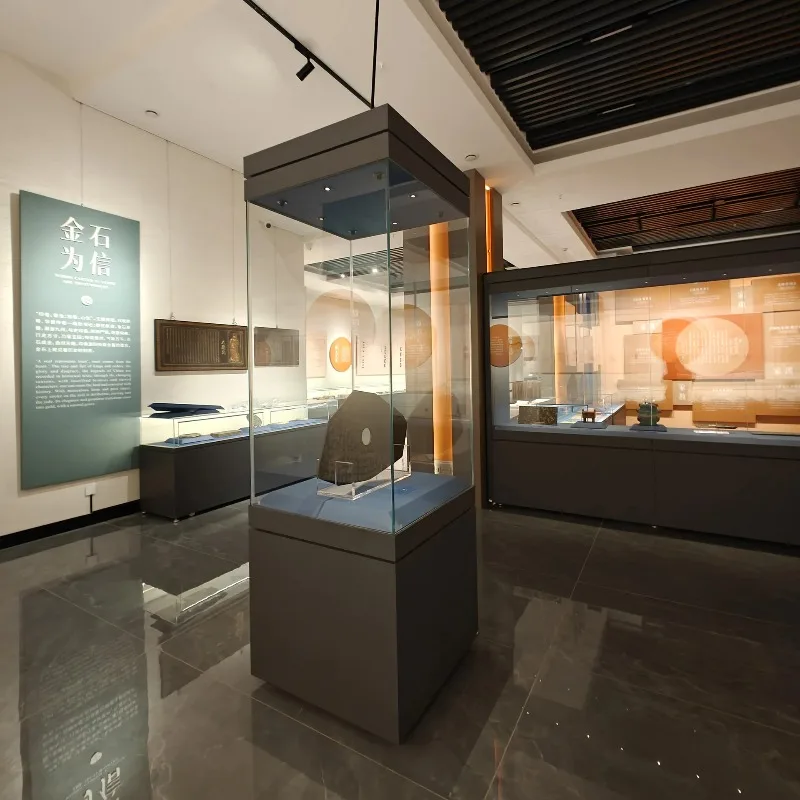 Chengdu Museum Calligraphy and Painting Antique Jade Cultural Relics Display Cabinet Independent Counter Display Cabinet