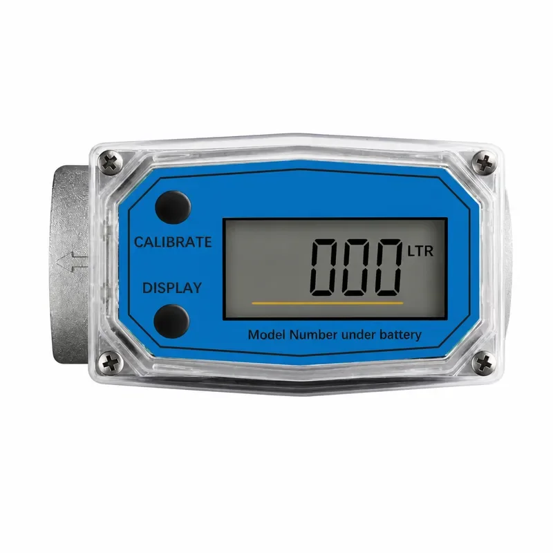 Digital Turbine Water Flow Meter Electronic Flow Indicator Sensor Counter for Petrol Fuel Diesel Methanol PCB Gauge