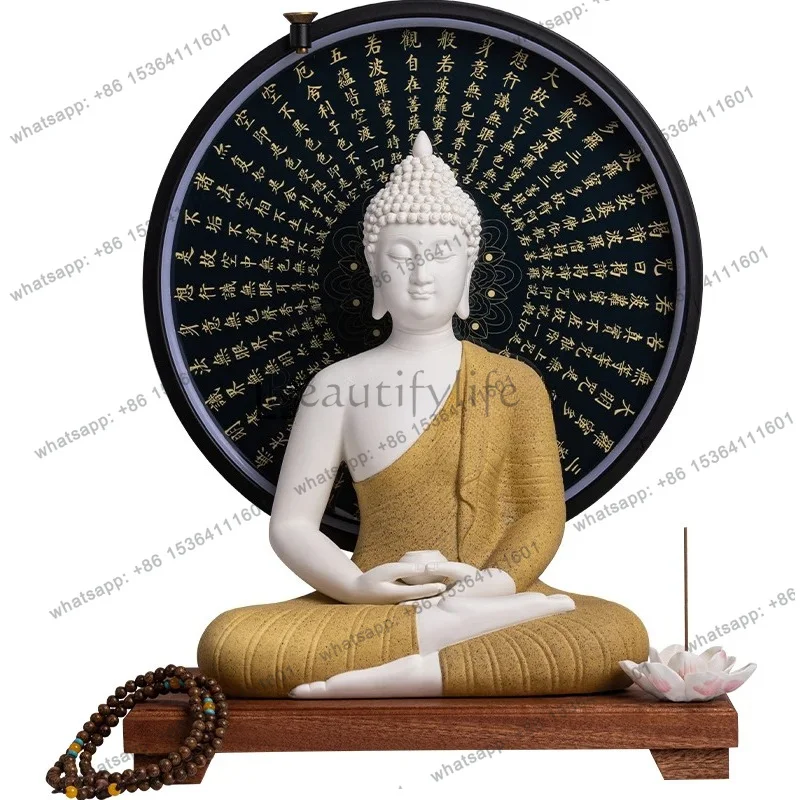 PG ceramic Tathagata decoration home living room entrance zen lamp aromatherapy stove