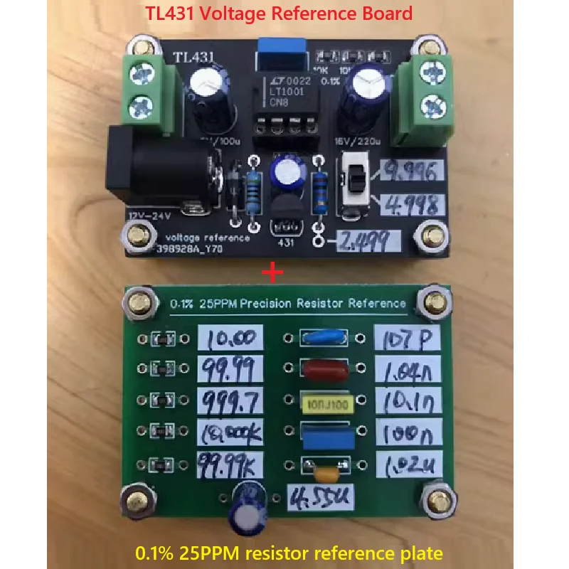TL431 customizable voltage reference board/431 reference voltage source/resistor reference board for calibrating multimeters