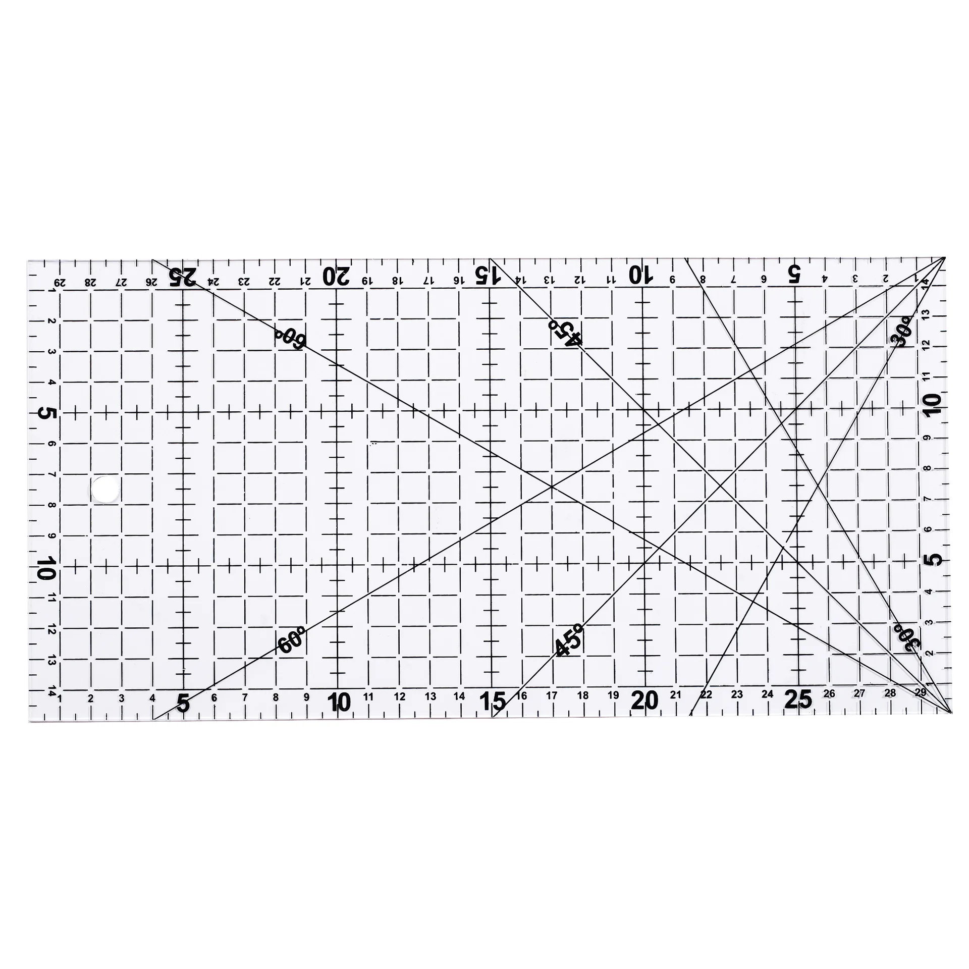Patchwork Ruler Office Stationery School Supplies 1 Pcs 15 * 30 * 0.2cm Acrylic Material Patchwork Ruler High-grade Sewing Tools