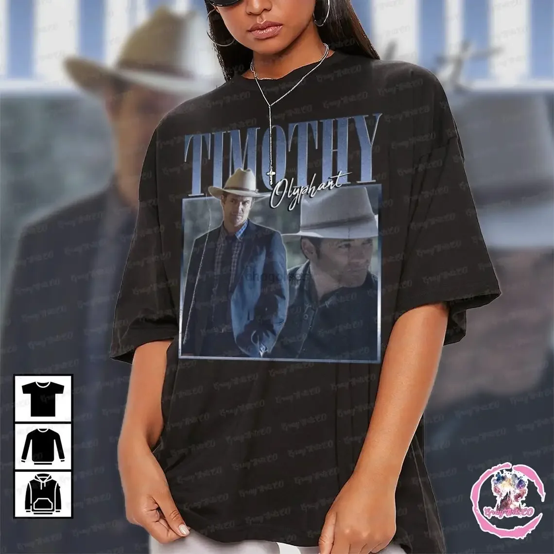 Timothy Olyphant Actor Homage Tee Timothy Olyphant Unisex Graphic Tee Retro  Shirt Merch