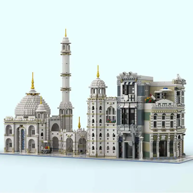 モジュラーハウスビルディングブロック MOC クリエイティブストリートビュー建築レンガモデル組立玩具セット子供のクリスマスコレクションギフト