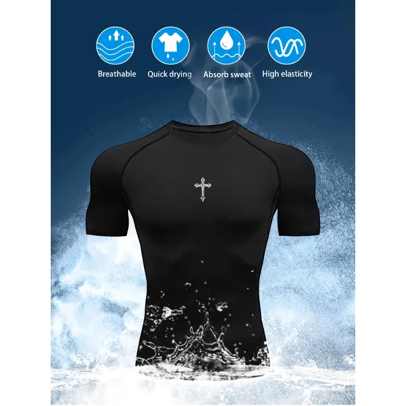 

Men's Ultra-Light Quick-Dry Athletic T-Shirt - Breathable Stretchy Moisture-Wicking Short Sleeve for Fitness Gym Sports Workout