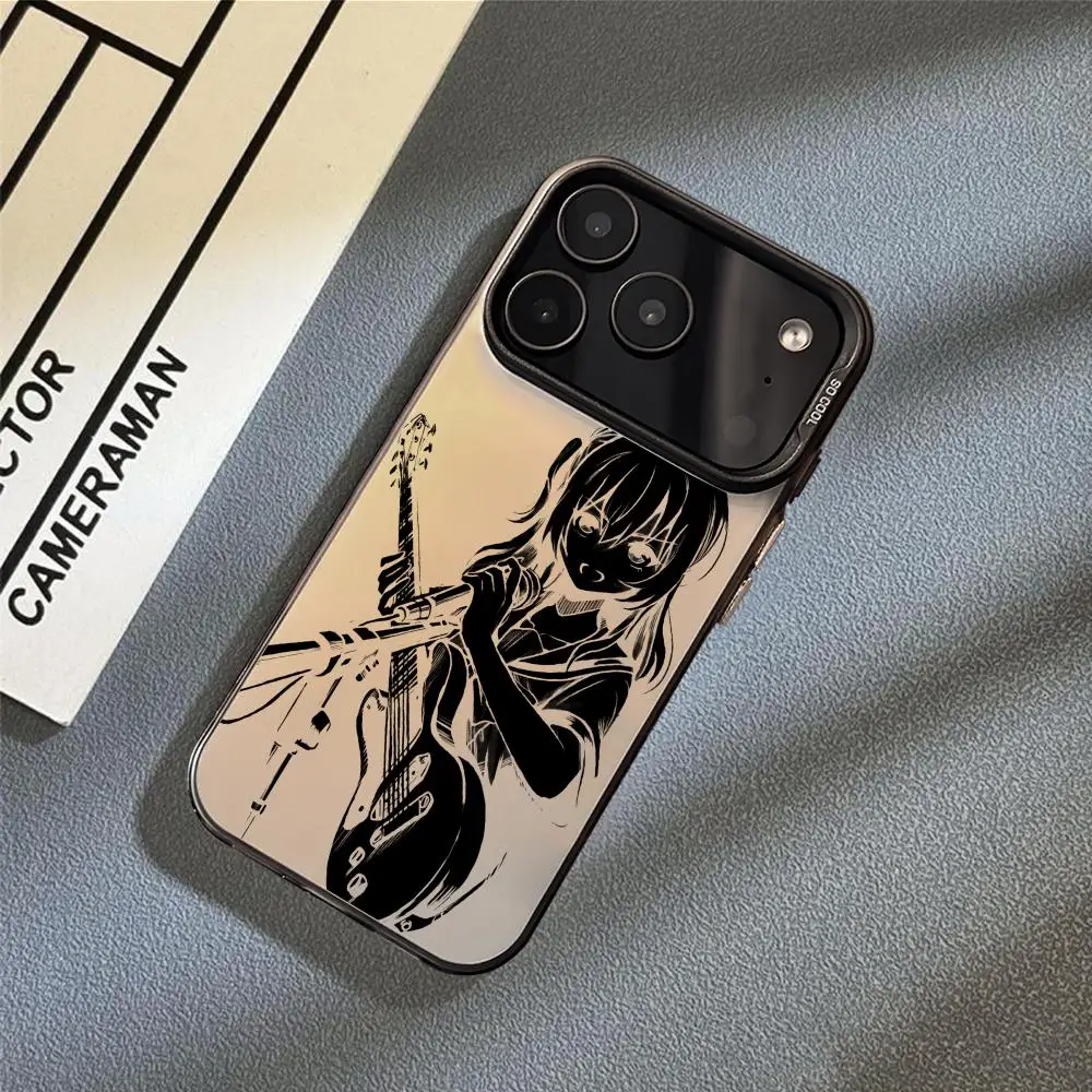 الكرتون وحيدا R-روك فتاة جراب هاتف آيفون 17 16 15 14 13 12 11 برو ماكس الهواء ماتي ليزر أورورا للصدمات فوندا