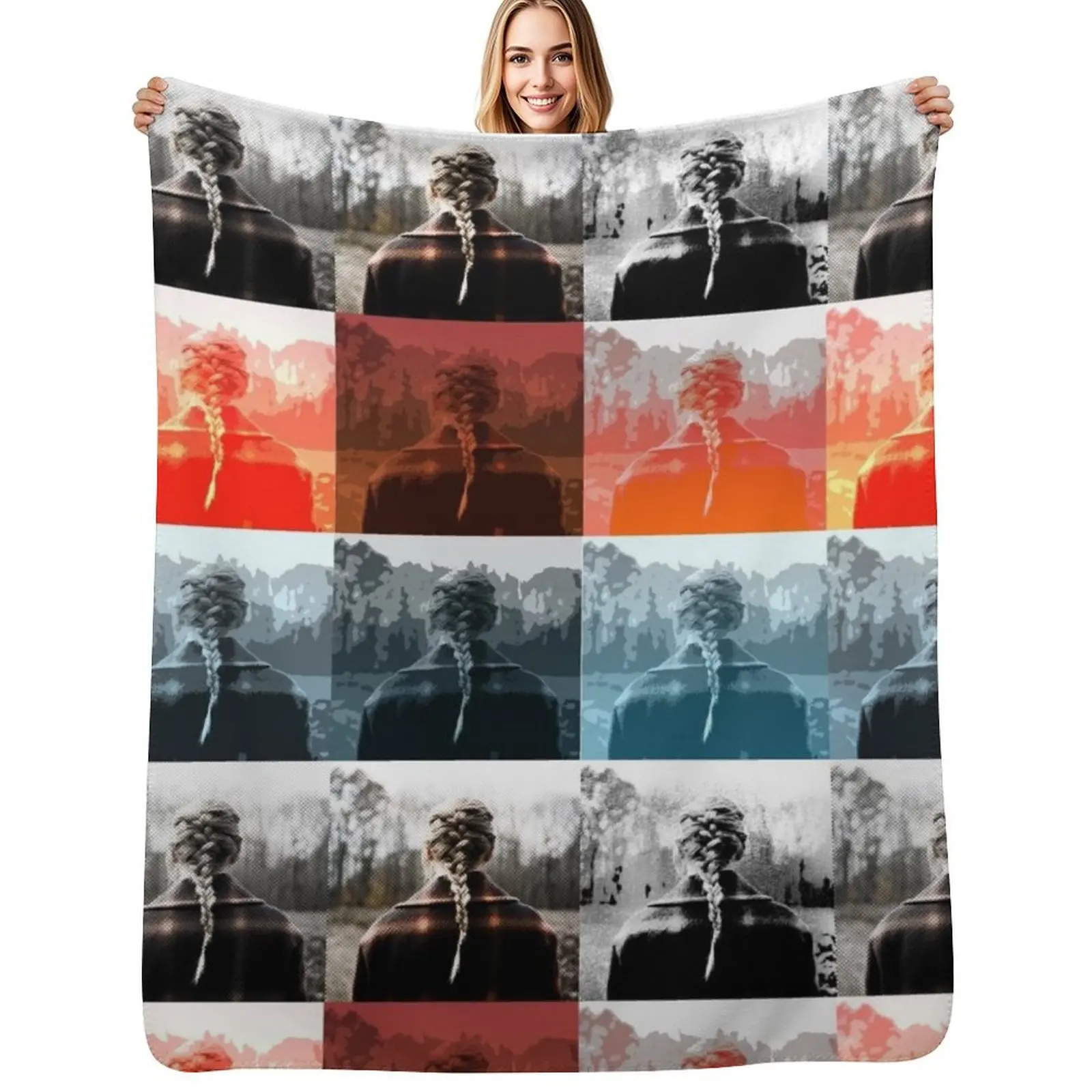

Girl Evermore Throw Blanket for sofa Warm Cute Plaid funny gift Blankets