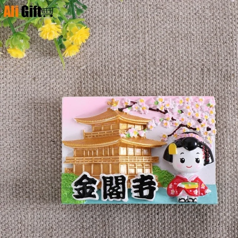 Japan Tourist Souvenir Refrigerator Magnet Japan Tokyo  Decoration 3D Fridge Magnet Sticker Souvenir Kitchen Home Decoration