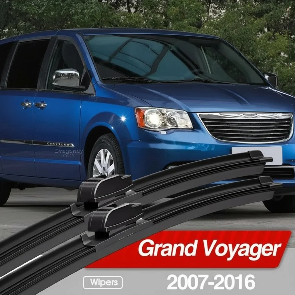 

For Chrysler Grand Voyager 2007-2016 Front Windshield Wiper Blades 2pcs Windscreen Window Accessories 2008 2009 2010 2012 2013