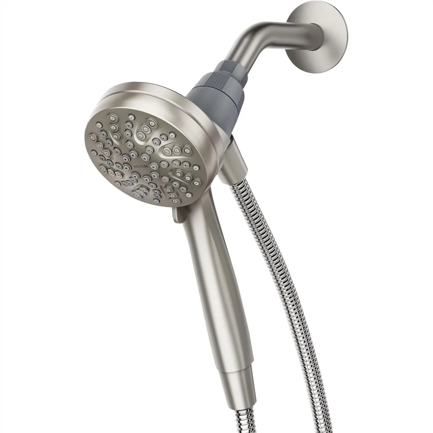 

6-Spray Handheld Shower Head with Magnetic Docking, Spot-Resist Brushed Nickel Finish