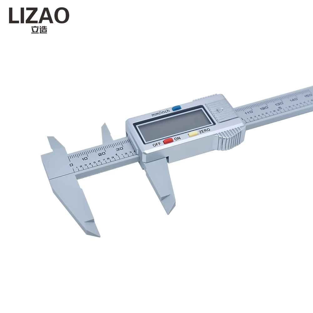 LIZAO 0-150mm 6 Inch Digital Vernier Caliper LCD Screen Carbon Fiber Electronic Micrometer Gauge Industrial Measuring Tool