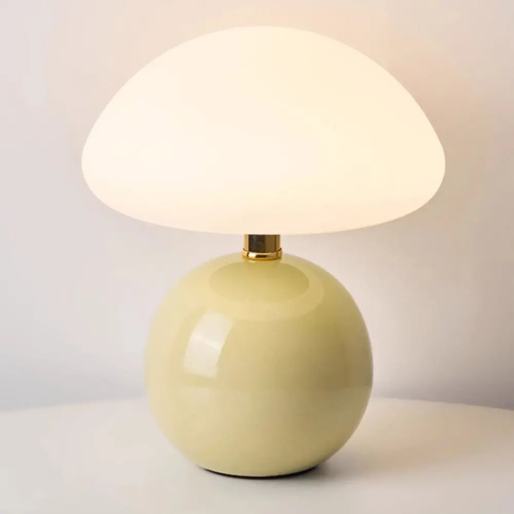 

Modern LED Table Lights Mushroom Bedroom Beside Mini Table Lamp Ceramic Desk Lights 3000K-6000K Dimmable