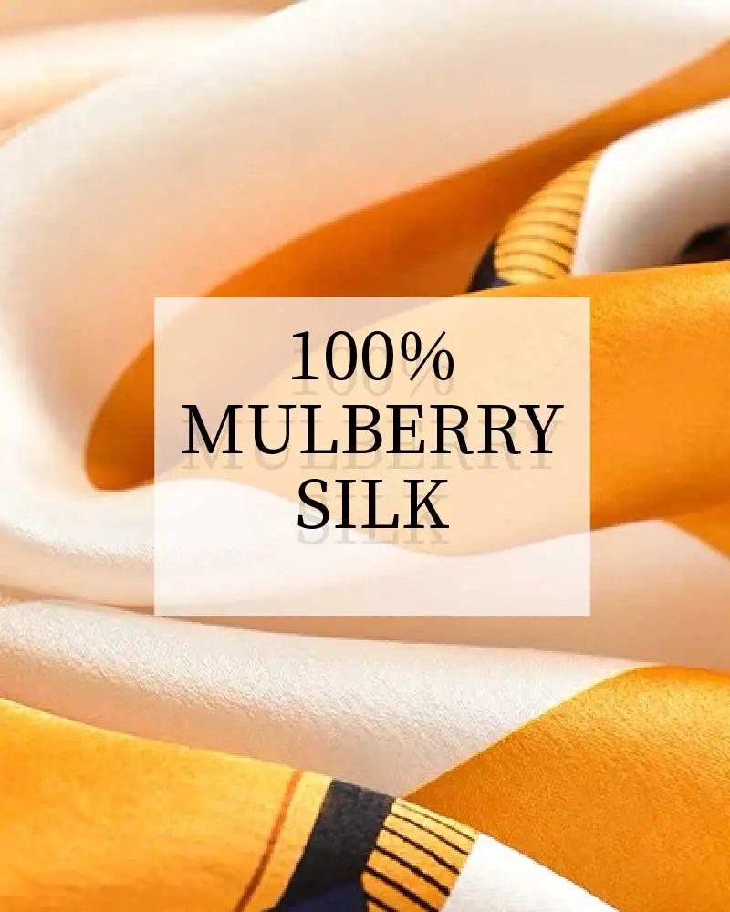 100% Mulberry Silk Scarf Women's Satin Multifunctional Square Scarf 53X53cm - Headband Hair Ribbon Neckerchief Bandana image 2
