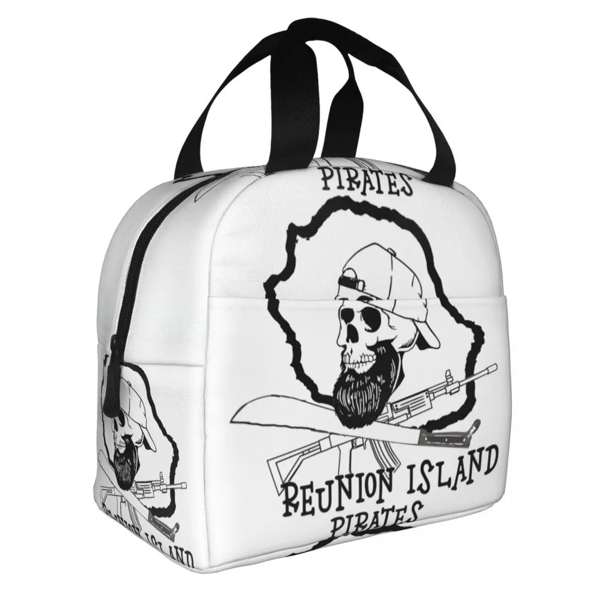 Pirates Food Pouch 974 Reunion Island High School Suitable For Work Food Bags Durable Waterproof