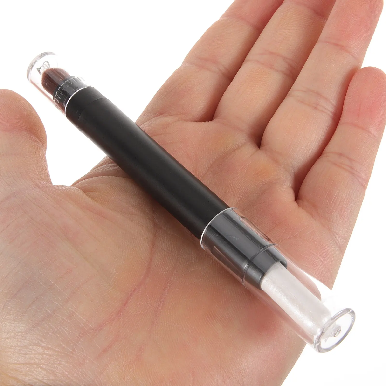 Eyeshadow Stick Dual-End Design with Integrated Brush Portable Easy-Grip Eye Makeup Tool for Blending Smudging Perfect Finish
