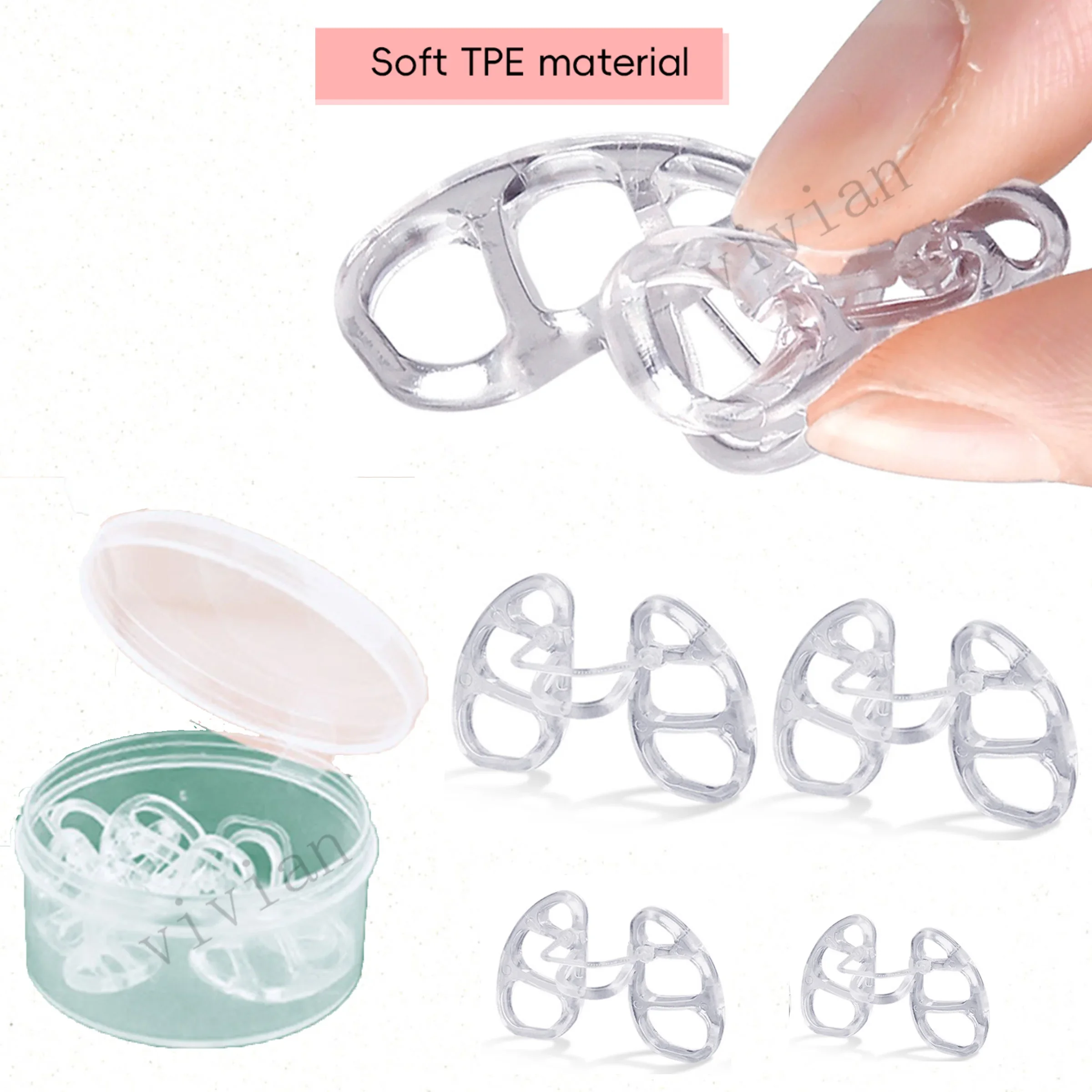

Anti Snore Nasal Dilator Stop Snoring TPE Nose Clip Sport Easy Breath Nasal Clip Stop Snoring Aid Device Improve Sleeping