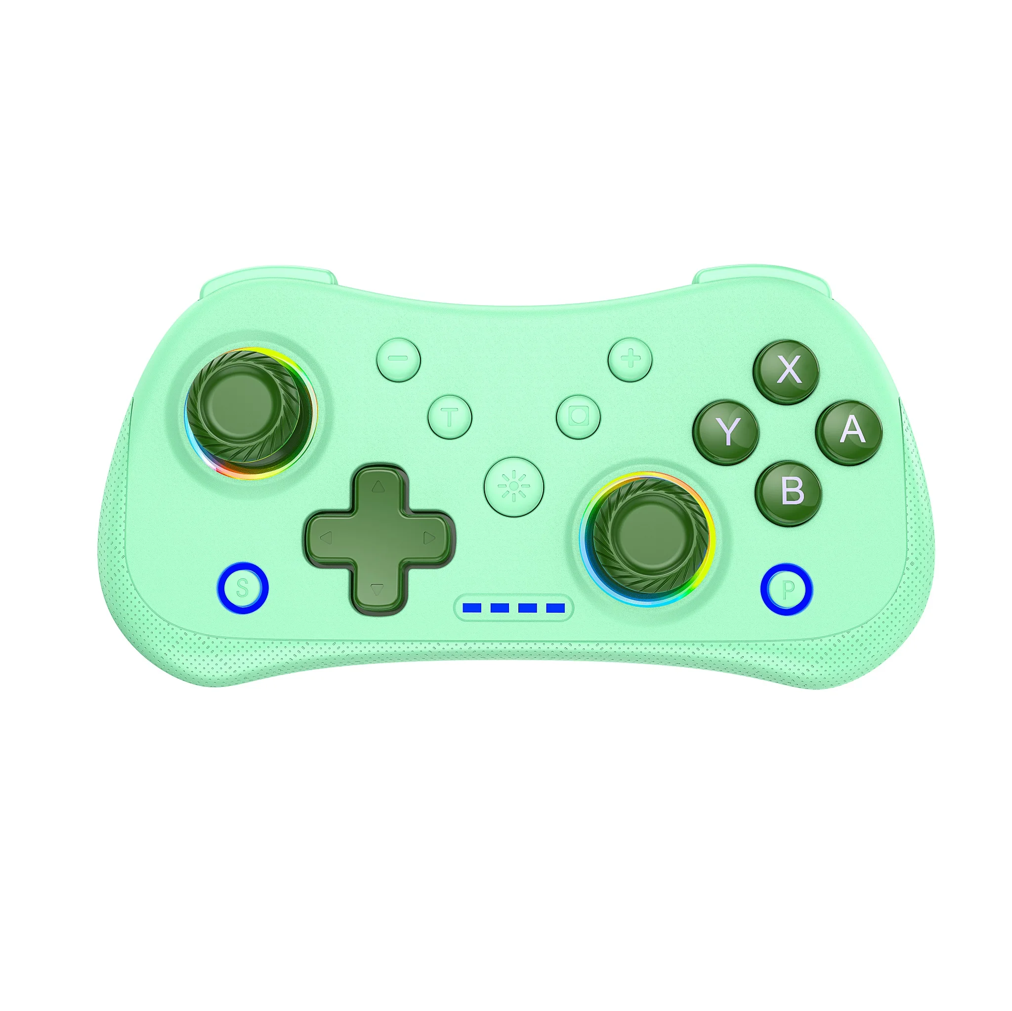 

Multi-Functional Wireless Game MINI Gamepad for Switch with RGB Lights and Hall Rocker, Support Burst Function