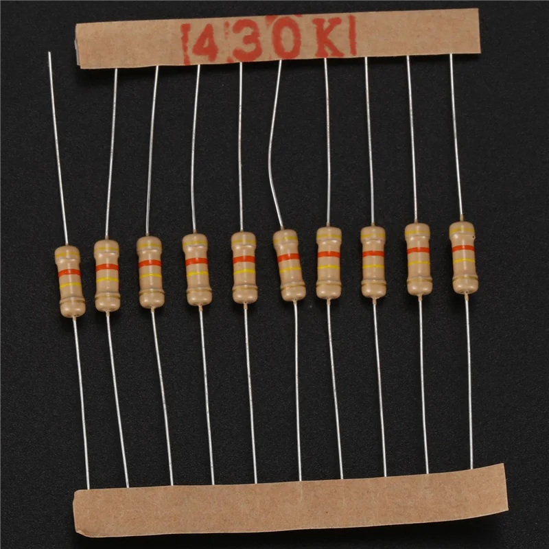 3000Pcs 50 Values 1/2W 0.5W 5% Carbon Film Resistors Assorted Kit Set