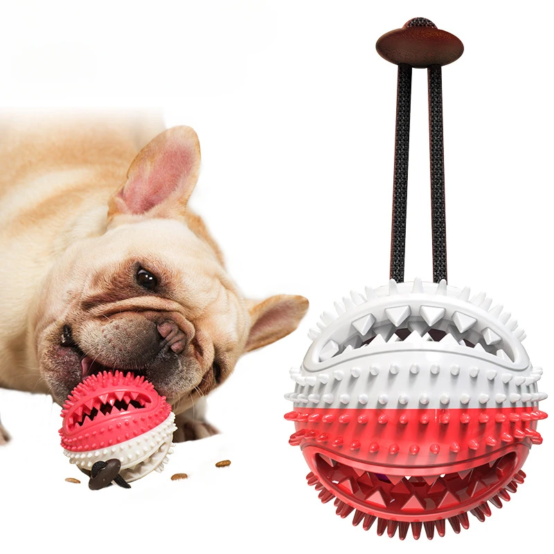 Pet Supplies Manufacturer Wholesale Company New Hot-Selling Food-Leaking Chew Ball Sound-Producing Toothbrush Dog Toy