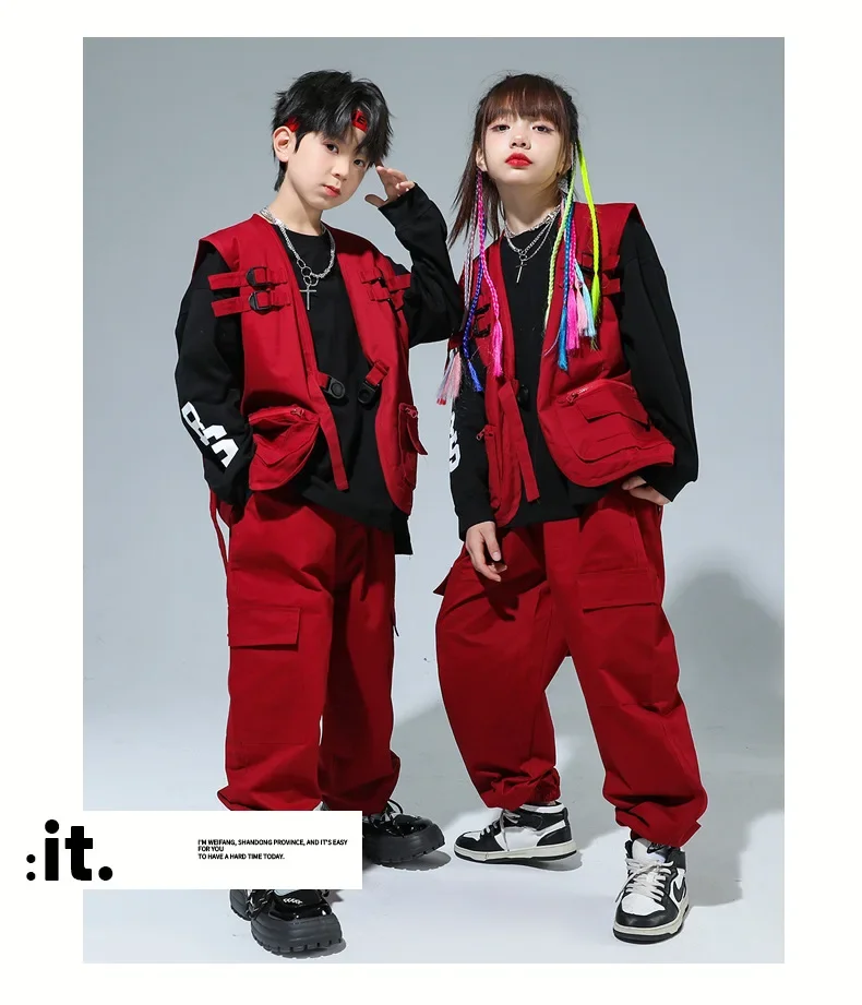Kinder-Performance-Kostüm, Street-Dance-Set, Cooles und Stylisches Tanzkostüm für Jungen, Hip-Hop-Tanzkostüm für Mädchen – Detail 10