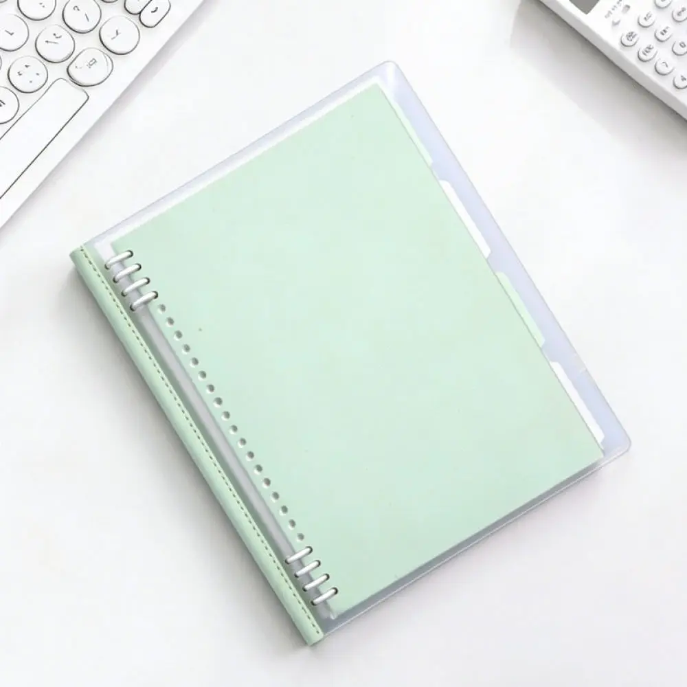 Portable B5 Loose Leaf Notebook For Mengjin Soft PU Cover Writing Pad Aesthetic Planner Diary School Stationery Office