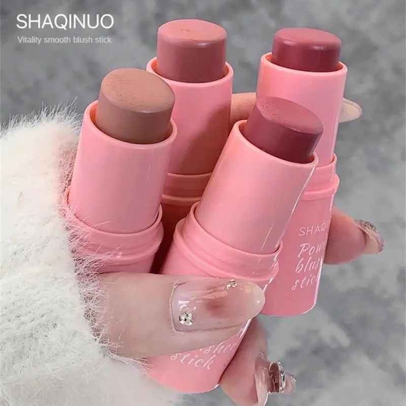 Blush Stick Waterproof Sweat Proof Pink Cream Cheek Blusher Tubes Used On Lips Eyes Cheeks Face Cosmetics Makeup Genuine Tools