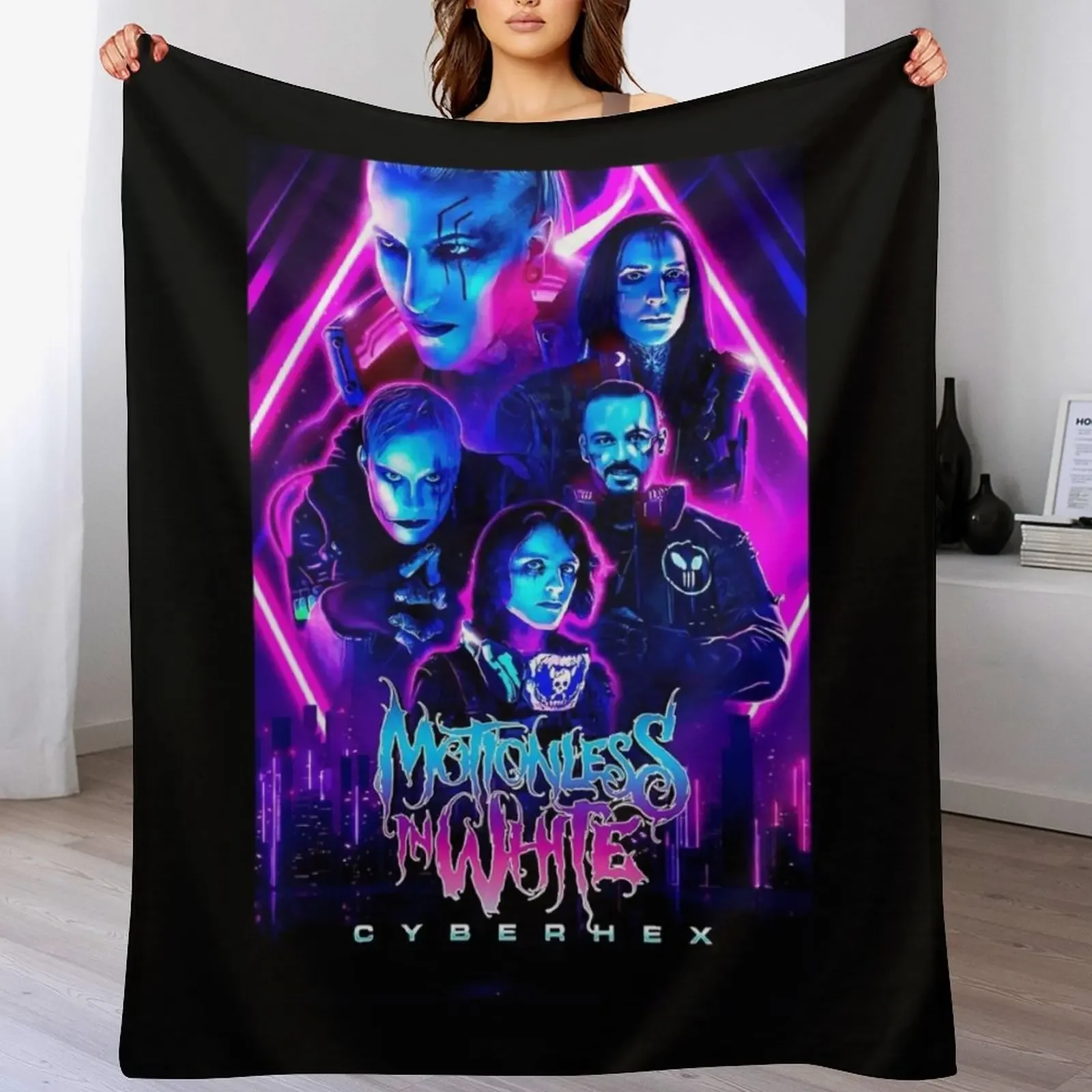

Motionless in white music Throw Blanket Thermals For Travel Luxury St manga Bed linens Blankets