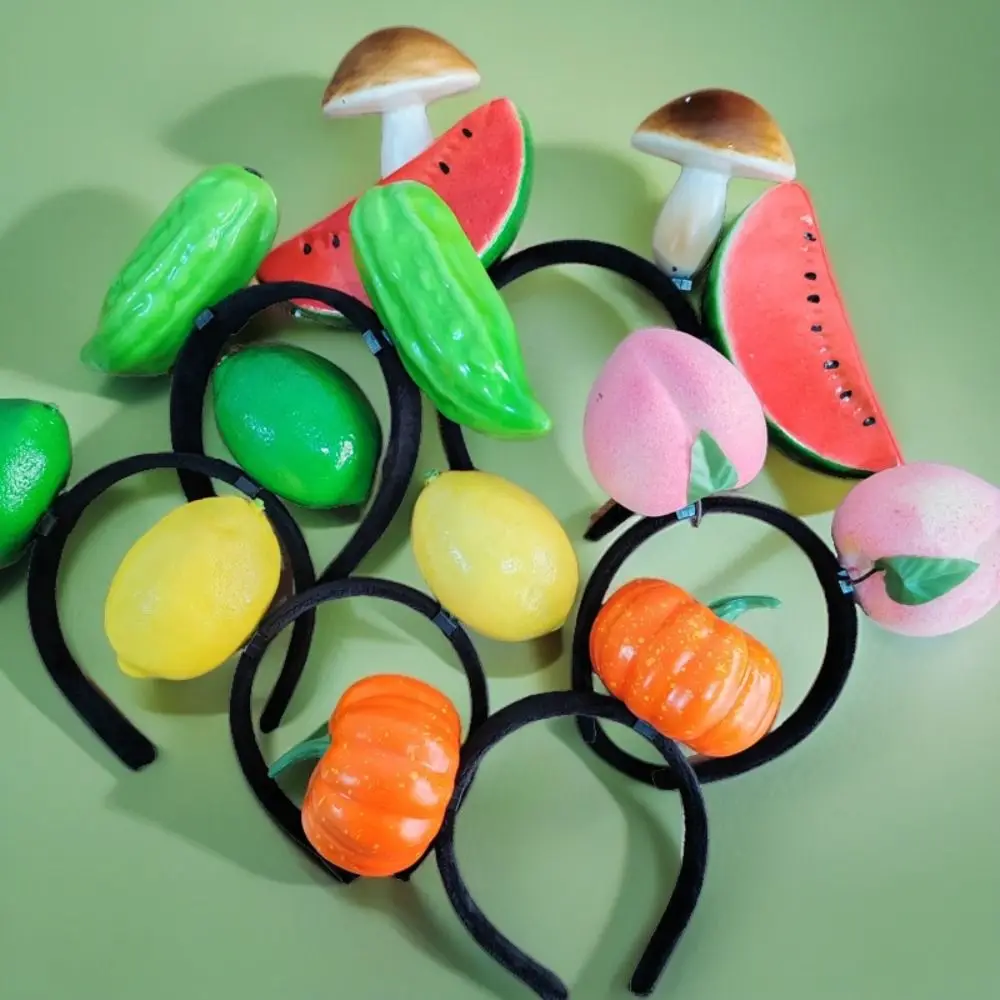 Kawaii Simulated Food Hair Hoop Korean Style Headwear Fruits Headband Tomato Potato Vegetable Hair Bands Female/Girls