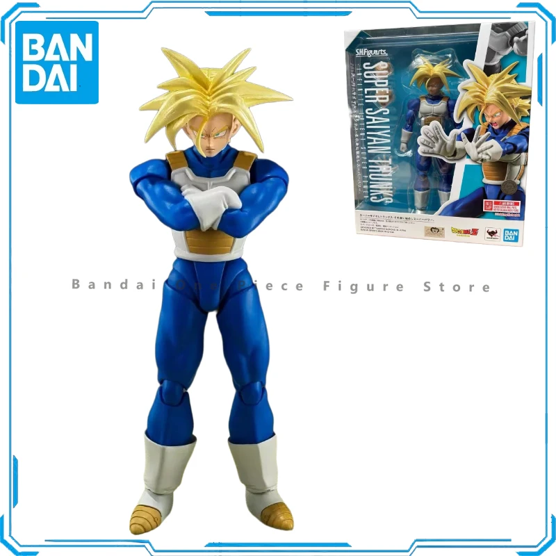 

In Stock 100% Original Bandai S.H. Figuarts SHF Super Saiyan Trunks Battle Clothes Dragon Ball Z Anime Action Collection Figures