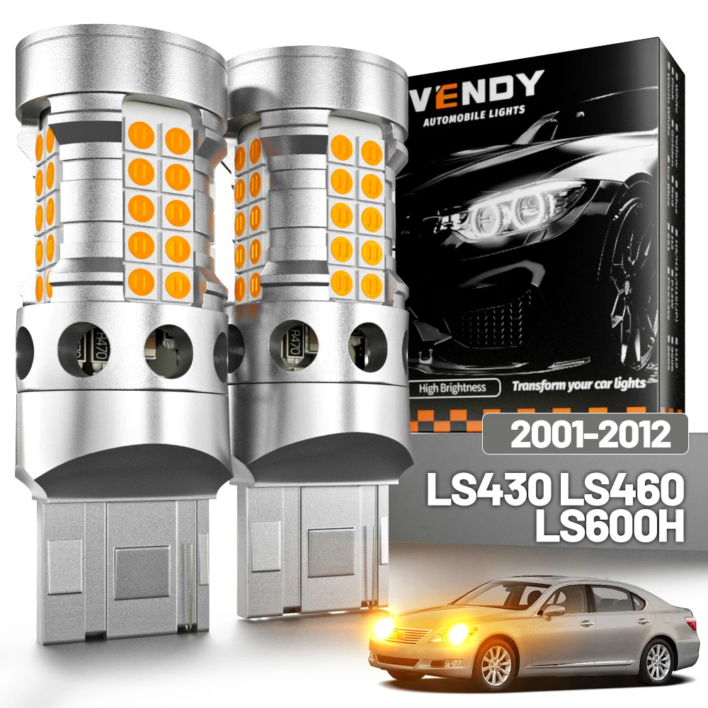 

2 шт. светодиодные указатели поворота для Lexus LS430 LS460 LS600H 2001-2012, поворотные фонари 2004 2005 2006 2009 2010 2011, аксессуары Canbus