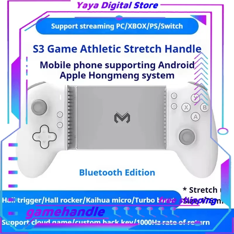 Mimo S3 WirelessBluetooth Game Controller Pc Xbox Ps5 Switch Android iOS Streaming Gaming Ergonomic Plug Play Rechargeable hande