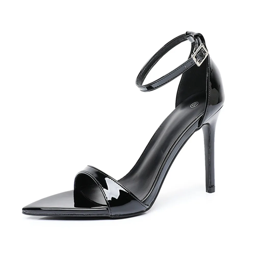 Woman Sandals 2026 Black Large Size High Heel Sandals Women's Stage Performance High Heel Large Size Women's Shoes 44 45