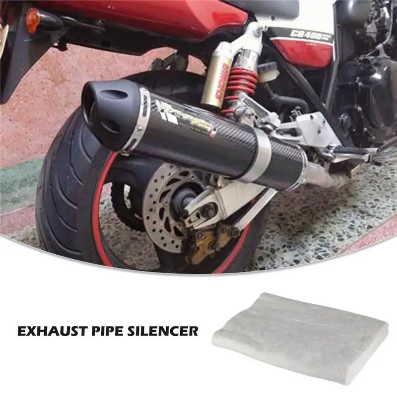 1PC Motorcycle Fiberglass Exhaust Muffler Packing Material Repacking Mat Fibreglass Silencer Packing Universall Wrap Motorcycles