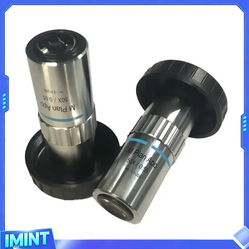 5X 10X 20X 50X METALLURGICAL MICROSCOPE M PLAN APO INFINITY PLAN Achromatic Long OBJECTIVE Lens