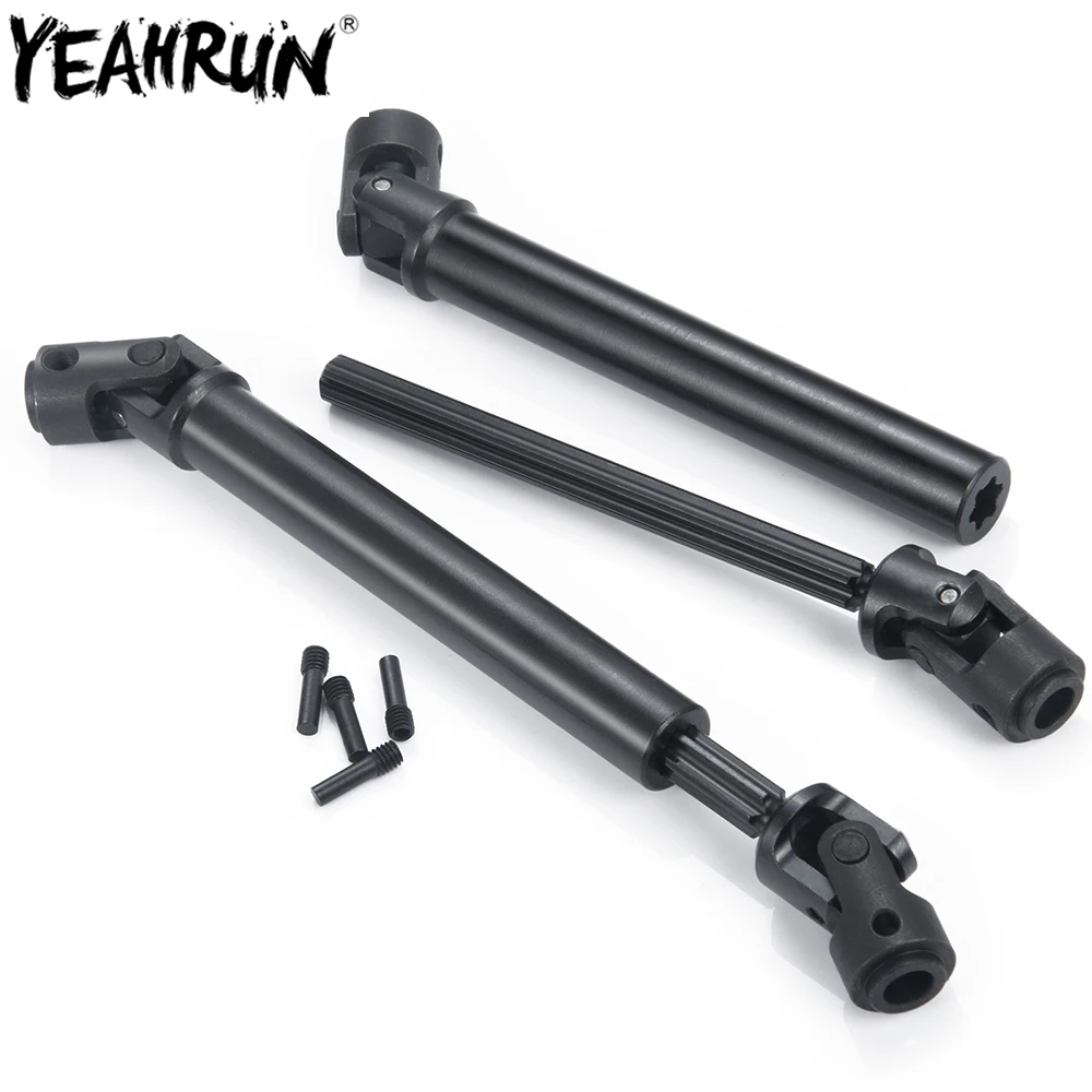 

YEAHRUN 2Pcs Metal Transmission Drive Shaft For 1/10 Axial Redcat Gen8 RC Crawler Car Upgrade Parts