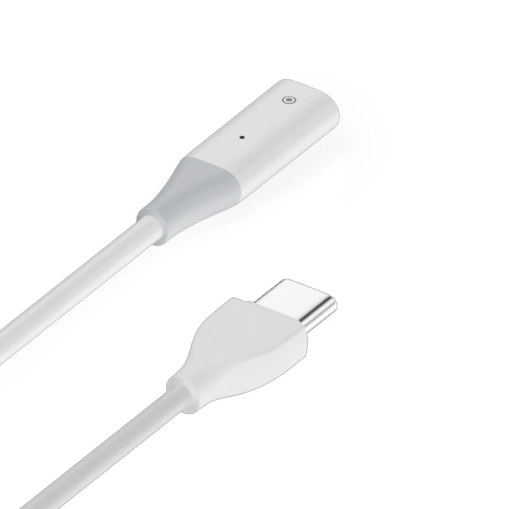 สายชาร์จปากกาสไตลัส USB A/Type-C สายชาร์จเฉพาะ Plug and Play พร้อมไฟแสดงสถานะสําหรับ Apple Pencil Generation 1