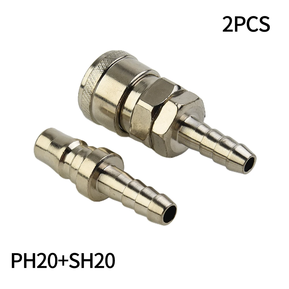 2pcs Pneumatic Fitting European Standard EU Euro Type Quick Coupling Connector Coupler For 8mm Compressor SH20 PH20