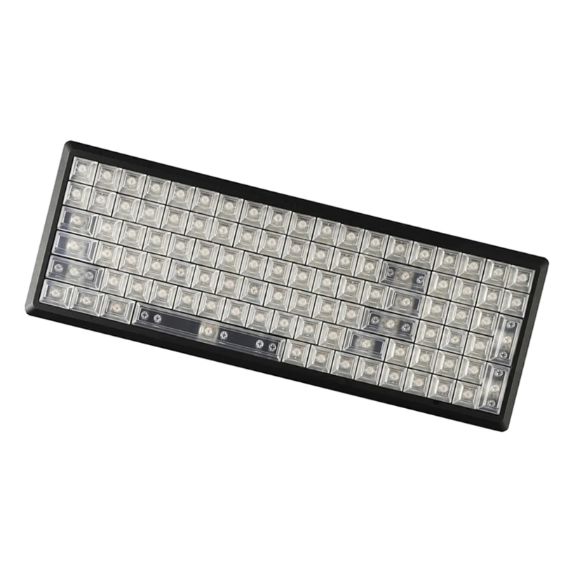 أغطية مفاتيح DSA جديدة لعام 2025، أغطية مفاتيح شفافة للغاية بدون كلمات مكونة من 122 مفتاح، مجموعة كاملة من أغطية المفاتيح