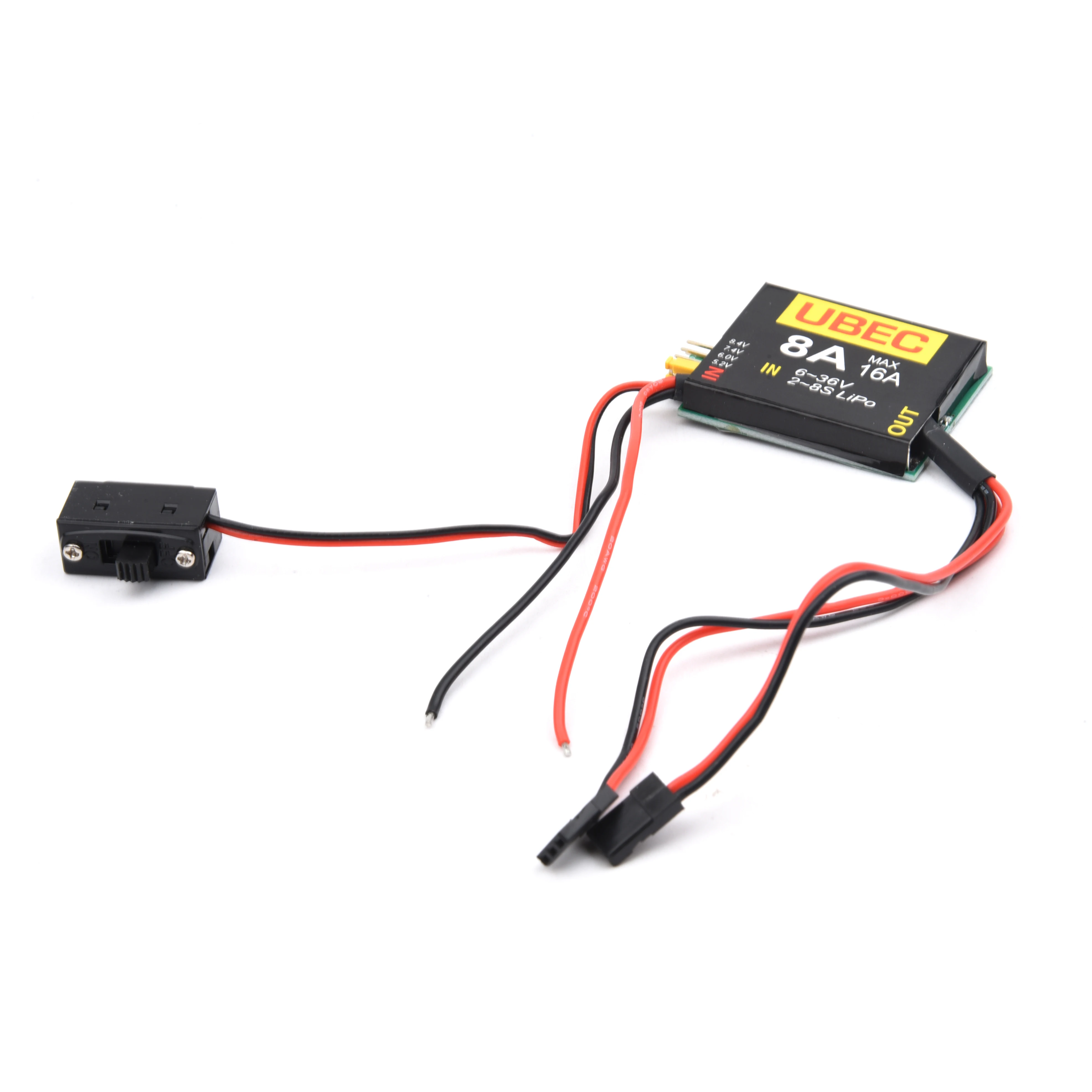 4S-6S 15-26v UBEC-8A BEC DUAL  - Hobby Queen Rc recension och pris