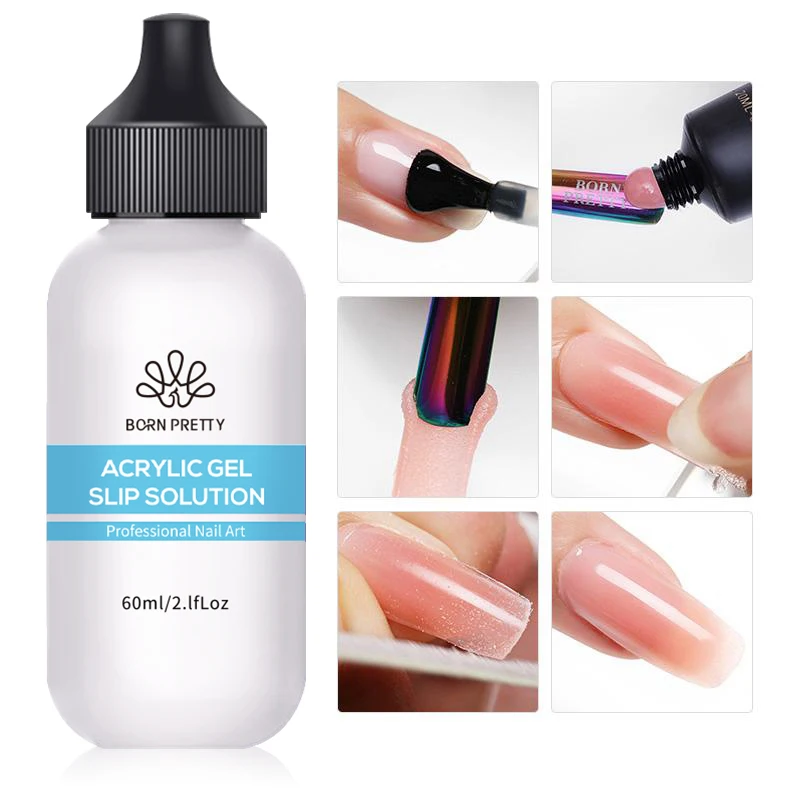 BORN PRETTY 60ml Nail Slip Solution Gel Polish Quick Extension UV Gel  Extension Nail Gel Acrylic Varnish Nail Art Tool Manicure