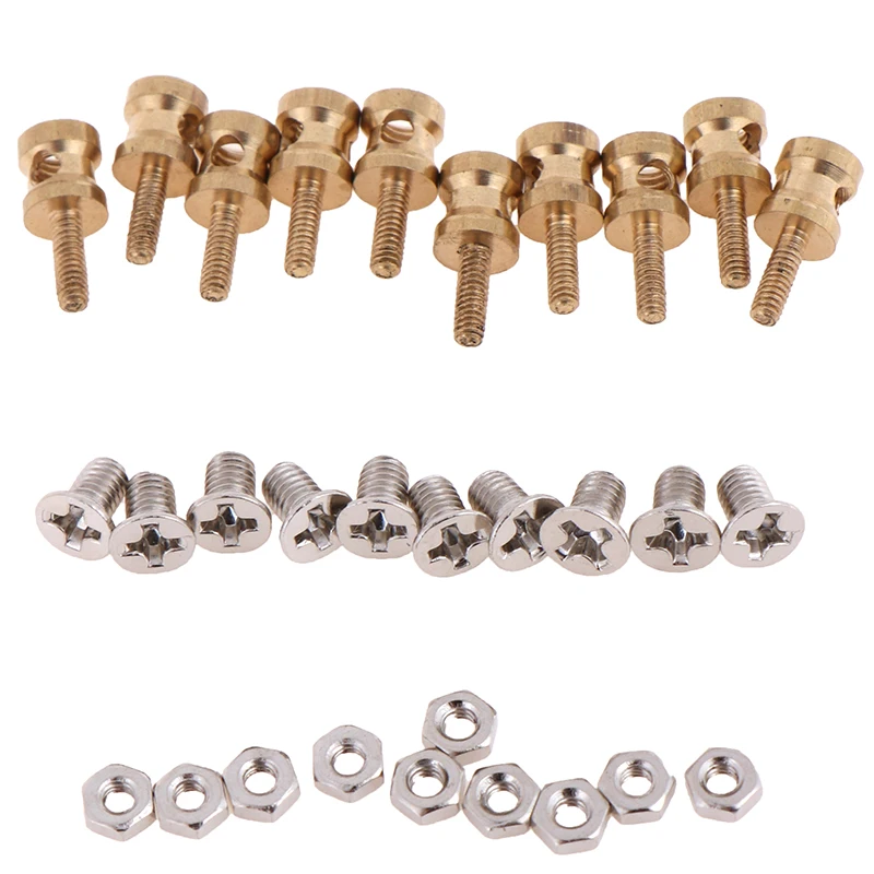 10Pcs Brass Linkage Stopper for 2.1mm Pushrod Connector for RC plane Model  Suitable for D1.8/D1.9/ D2.0mm