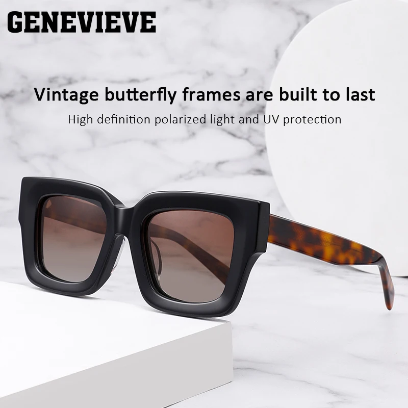 Genevieve Mode einfache personal isierte Design UV-Schutz Sonnenbrille anpassbare verschreibung pflicht ige polarisierte Sonnenbrille s32118