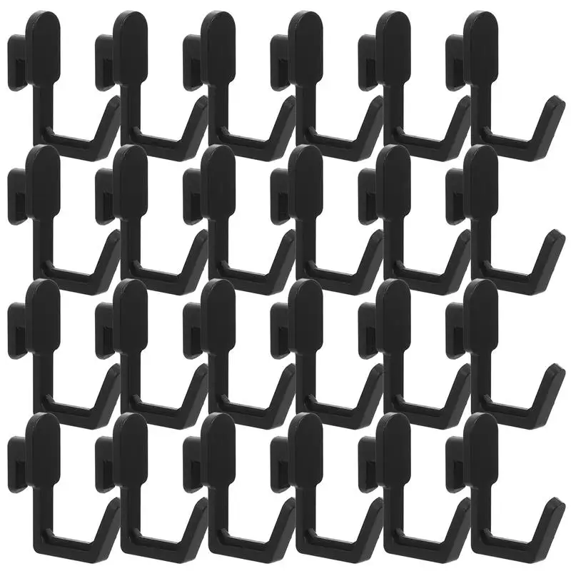 

24Pcs Plastic Pegboard Hooks J Shape Pegboard Hook Peg Board Tool Organizer