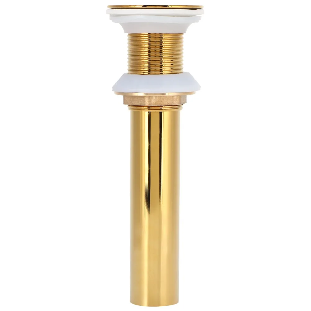 Push Bounce Sink Drain Gold Small Cap Design Drain Stopper Detachable Basket Filter Metal Construction Drain Filter Strainer