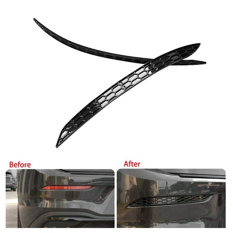 Rear Bumper Reflector Strips Car Reflective Strips Honeycomb Reflector Strips For-VW Golf 8 MK8 Rline 2020-2022