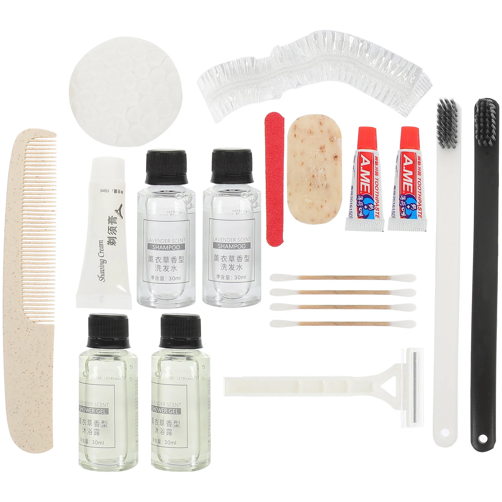1 set Travel Toiletries Kit Personal Care Supplies Disposable Toothbrush Set For Business Trips Outdoor Portable Lightweight